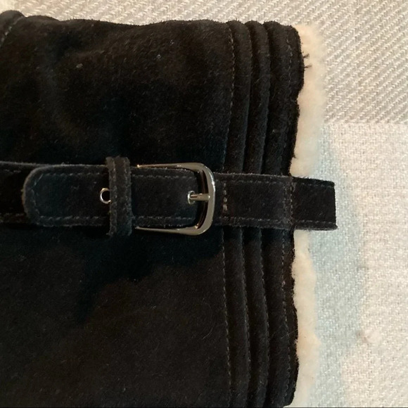 COLE HAAN Sz  9 Wedge Suede Lined Sherpa On Shaft Mid-Calf Boots NWOT - Picture 4 of 10